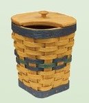 Eco Friendly Bathroom Toilet Brush Holder Basket with Lid